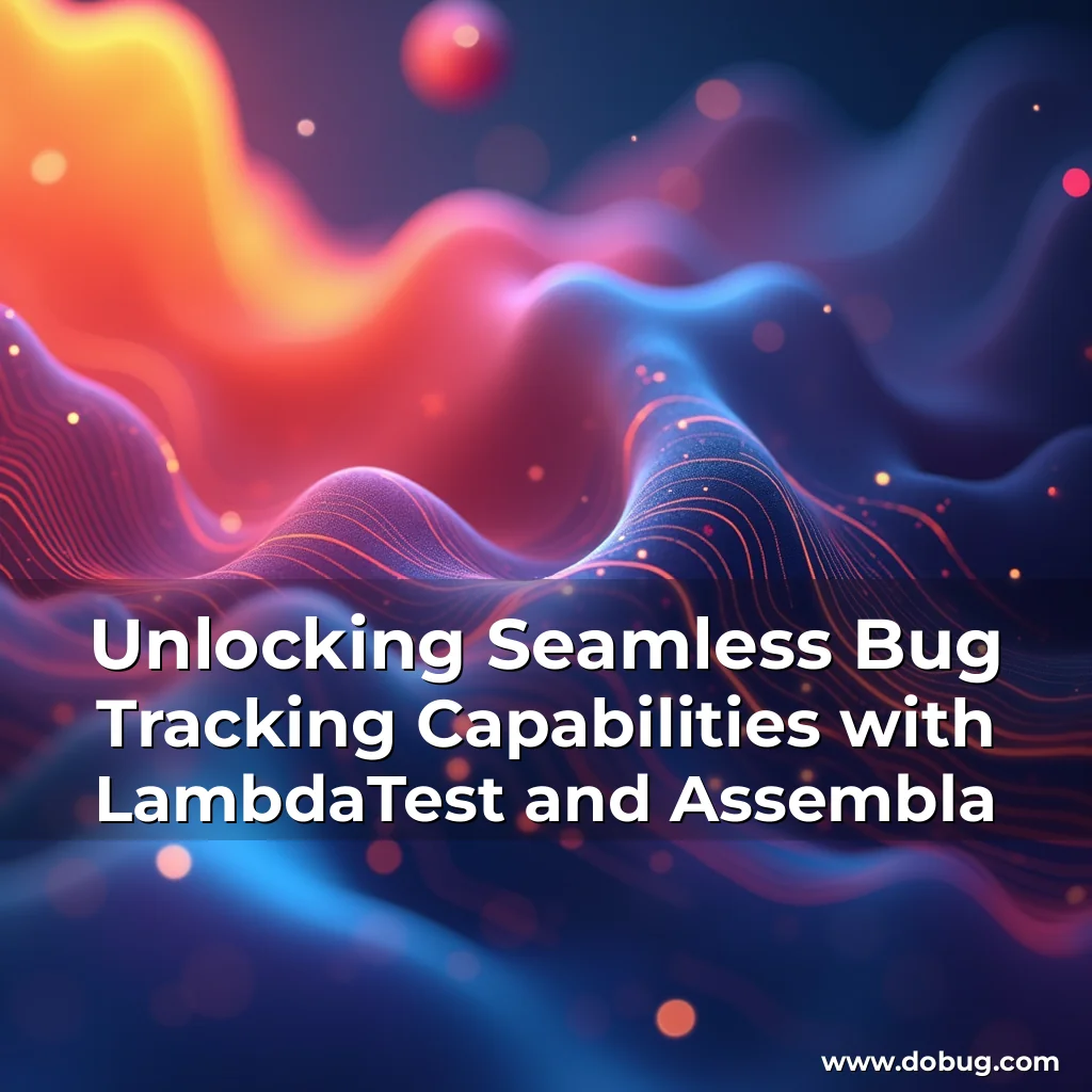 Read more about the article Unlocking Seamless Bug Tracking Capabilities with LambdaTest and Assembla