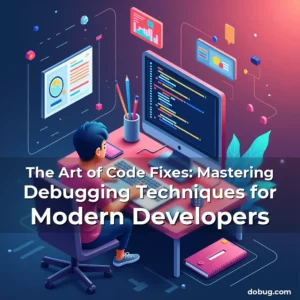 Artistic representation for The Art of Code Fixes: Mastering Debugging Techniques for Modern Developers